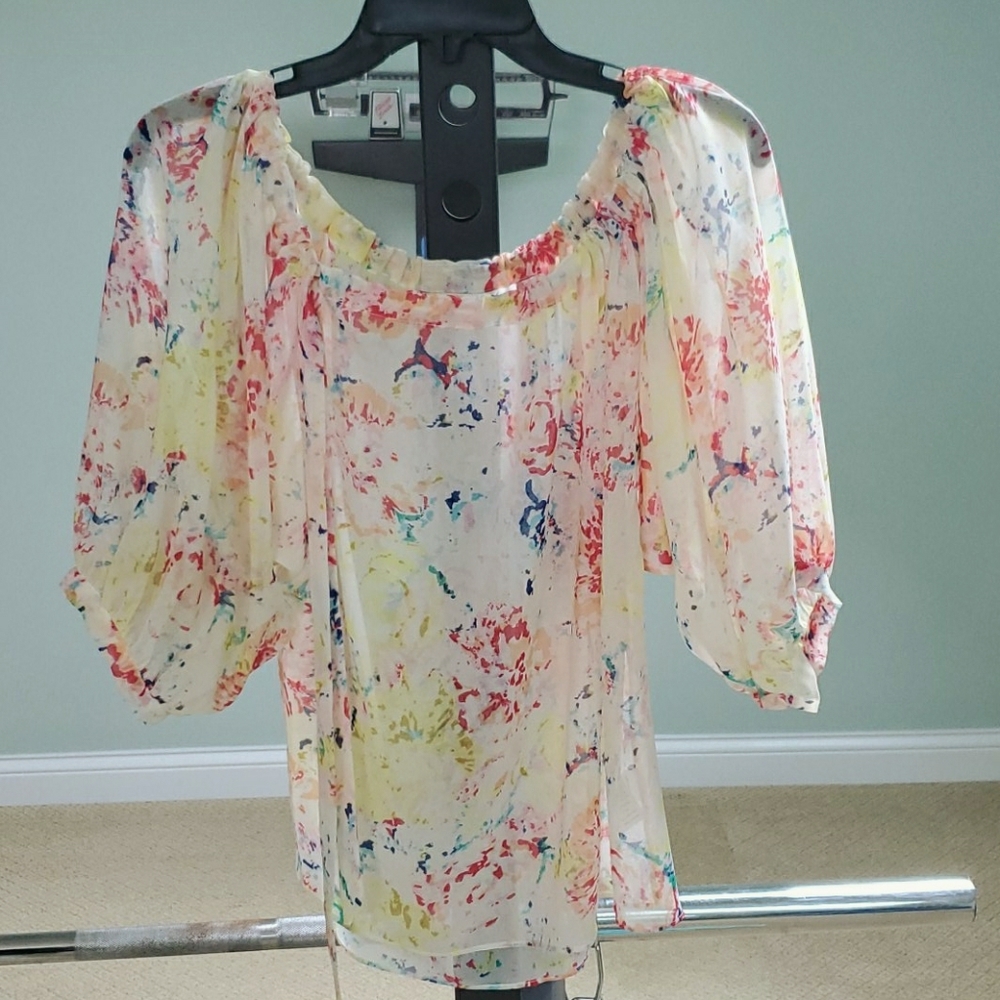 Colorful multi color blouse